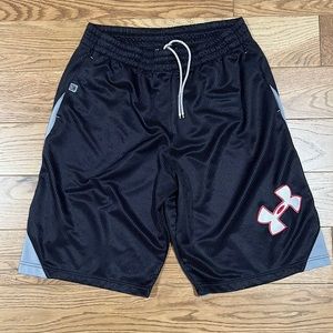 Black / Gray Under Armour Loose Fit Athletic Shorts